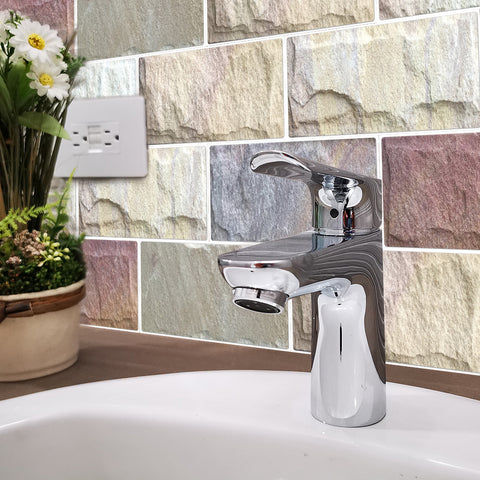 Light Beige Splicing Marble Texture Floor Stickers Peel and Stick Light Beige Splicing Marble Texture Floor Stickers Peel and Stick