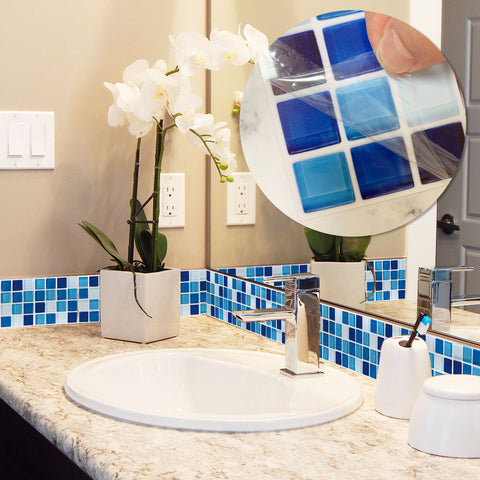 Blue Stone Wallpaper Stonelike Mosaic Wall Tiles Fresh Sticker Peel and Stick Blue Stone Wallpaper Stonelike Mosaic Wall Tiles Fresh Sticker Peel and Stick