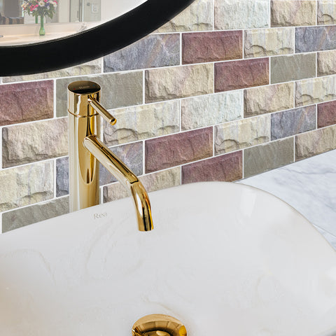 Light Beige Splicing Marble Texture Floor Stickers Peel and Stick Light Beige Splicing Marble Texture Floor Stickers Peel and Stick