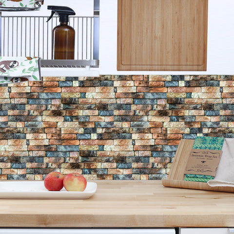 Blue Orange Splicing Marble Texture Floor Stickers Peel and Stick Countryside Blue Orange Splicing Marble Texture Floor Stickers Peel and Stick Countryside