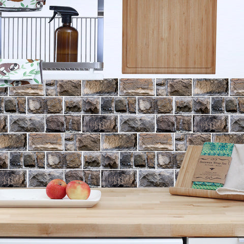 Dark Brown Splicing Marble Texture Floor Stickers Peel and Stick Dark Brown Splicing Marble Texture Floor Stickers Peel and Stick