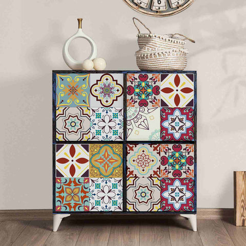 24pcs Floral Flower Wall Tile Paper Peel and Stick Removable Waterproof Wallpaper for Cabinet Kitchen Bathroom 24pcs Floral Flower Wall Tile Paper Peel and Stick Removable Waterproof Wallpaper for Cabinet Kitchen Bathroom