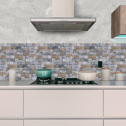 Grey and Brown Splicing Marble Texture Floor Stickers Peel and Stick Countryside Grey and Brown Splicing Marble Texture Floor Stickers Peel and Stick Countryside