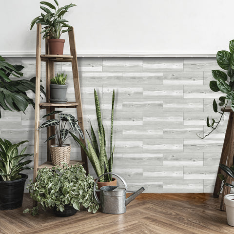 Matte White Wood Wallpaper for Floor Renovation Matte White Wood Wallpaper for Floor Renovation