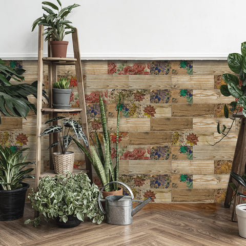 Flower Oak Wood Veneer Wallpaper for Wall Decoration Flower Oak Wood Veneer Wallpaper for Wall Decoration