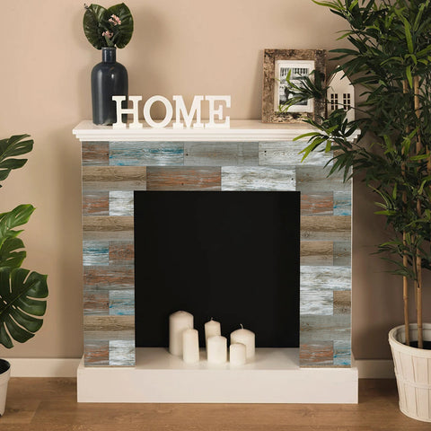 Multi-Color Rustic Wood Panel Wallpaper Multi-Color Rustic Wood Panel Wallpaper