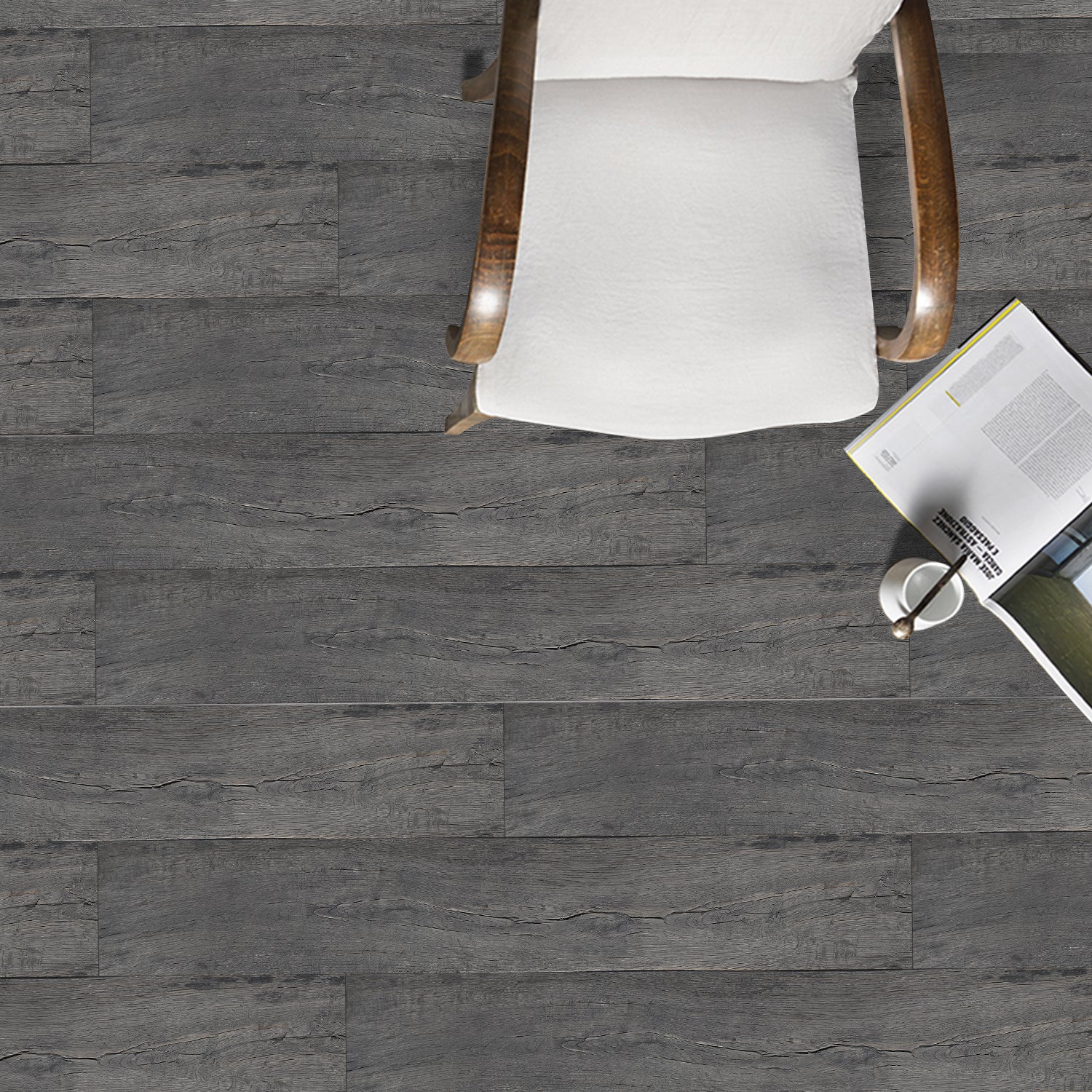 Waterproof Slate Gray Ash Wood Wallpaper Wood Panelling for Floor Renovation Waterproof Slate Gray Ash Wood Wallpaper Wood Panelling for Floor Renovation