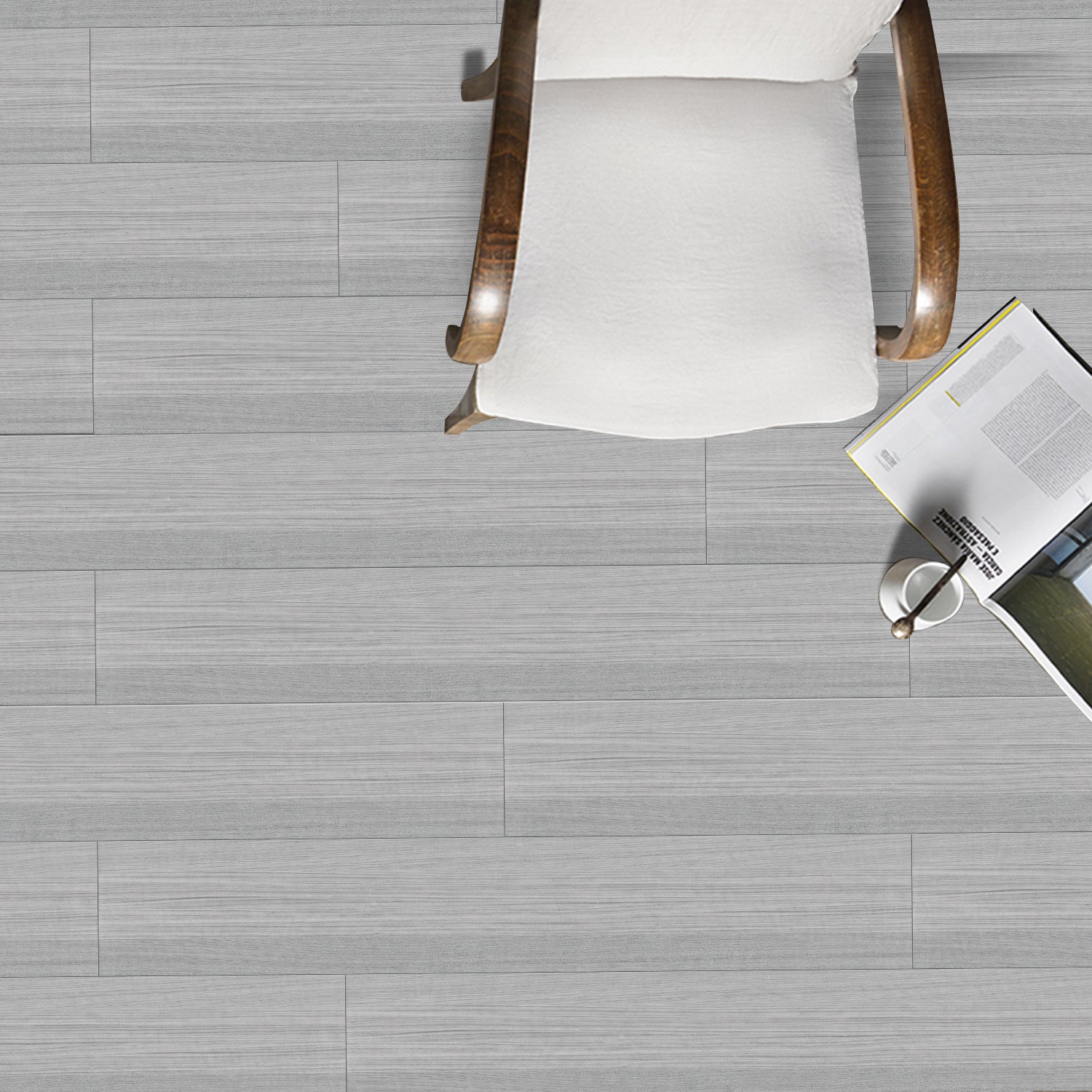 Waterproof Light Grey Birch Wood Wallpaper for Floor Renovation Waterproof Light Grey Birch Wood Wallpaper for Floor Renovation