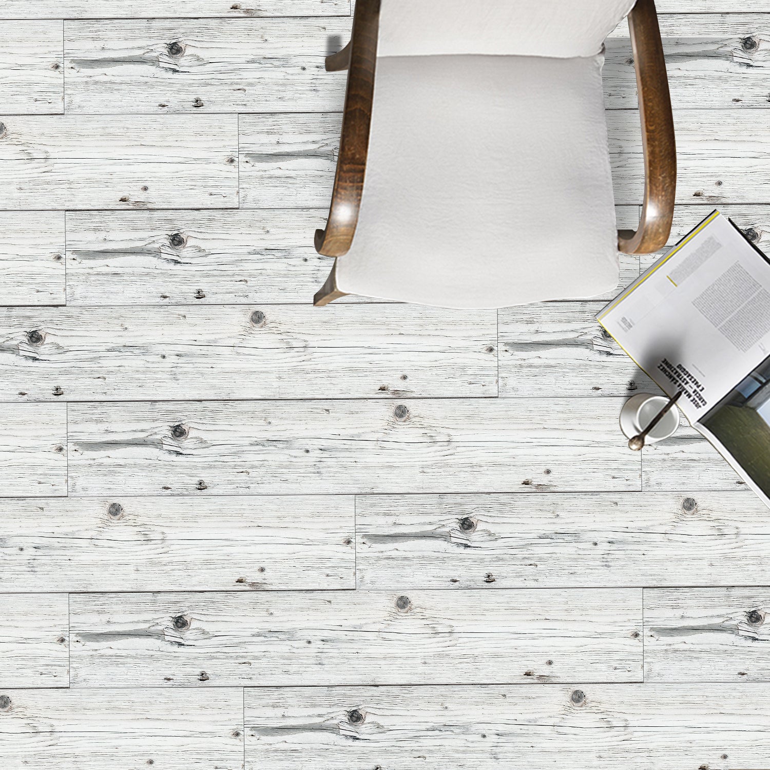 Waterproof Light Gray Reclaimed Wood Wallpaper for Floor Renovation Waterproof Light Gray Reclaimed Wood Wallpaper for Floor Renovation