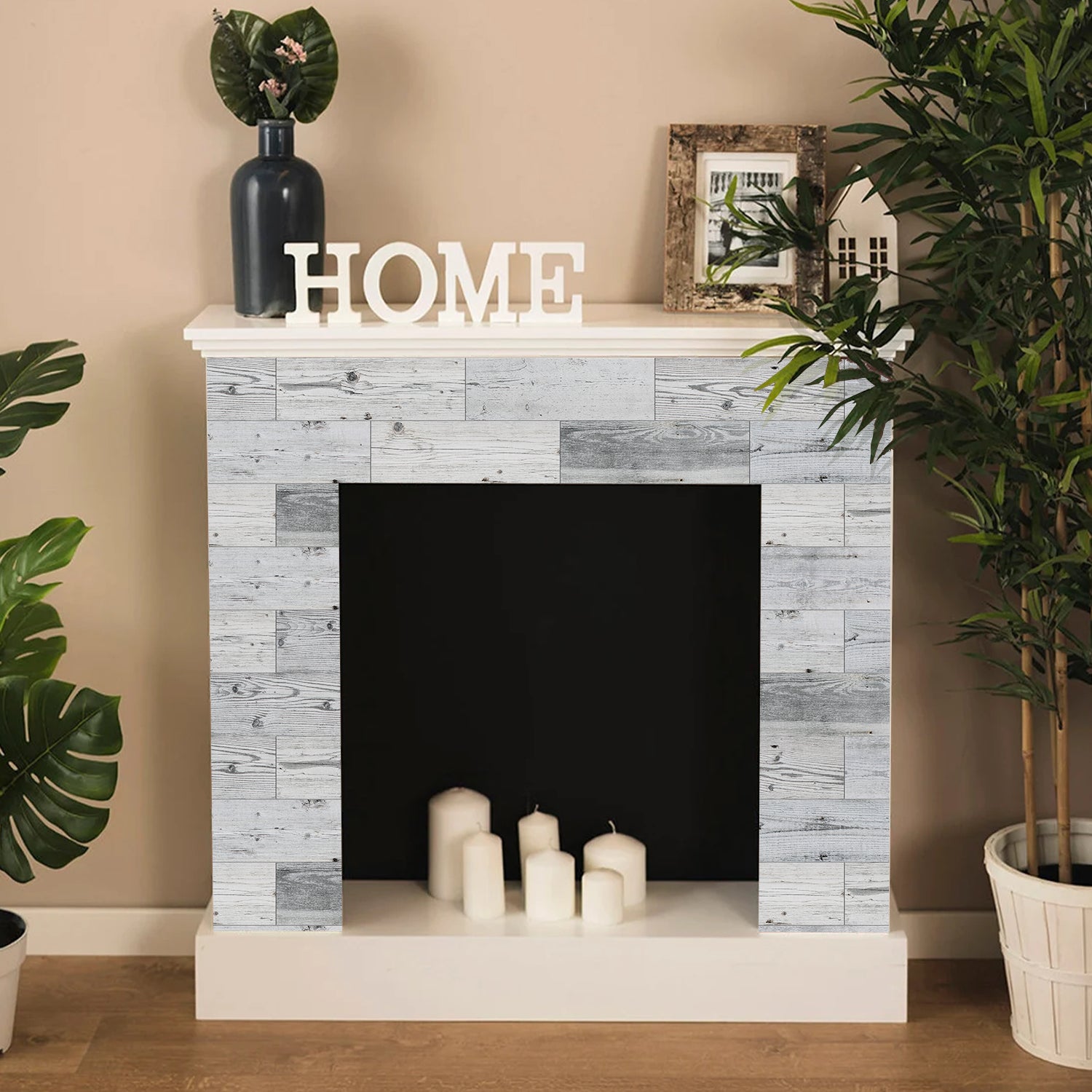 Light Grey Weathered Wallpaper Wooden for Interior Decoration Light Grey Weathered Wallpaper Wooden for Interior Decoration