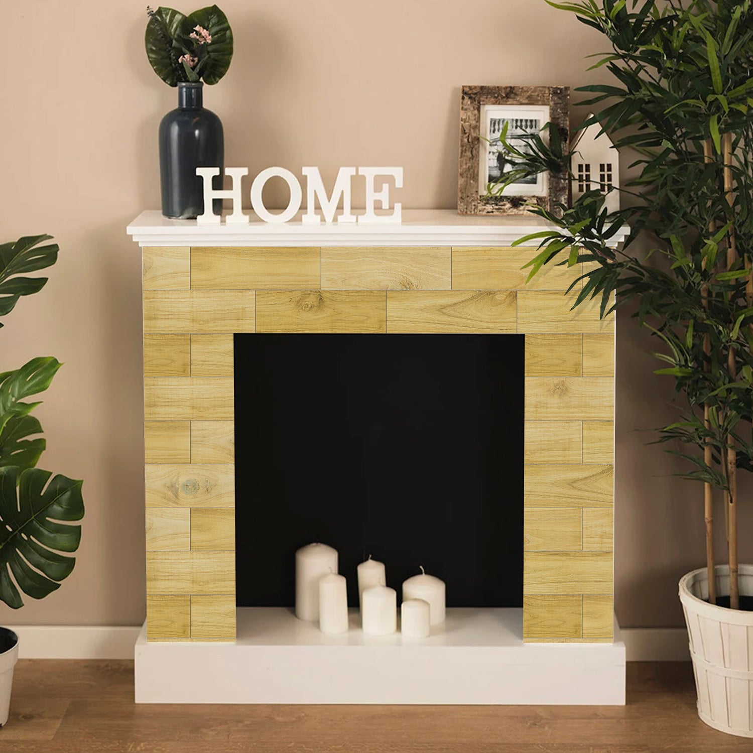 Khaki Wood Grain Textured Peel and Stick Wallpaper for Interior Decoration Khaki Wood Grain Textured Peel and Stick Wallpaper for Interior Decoration