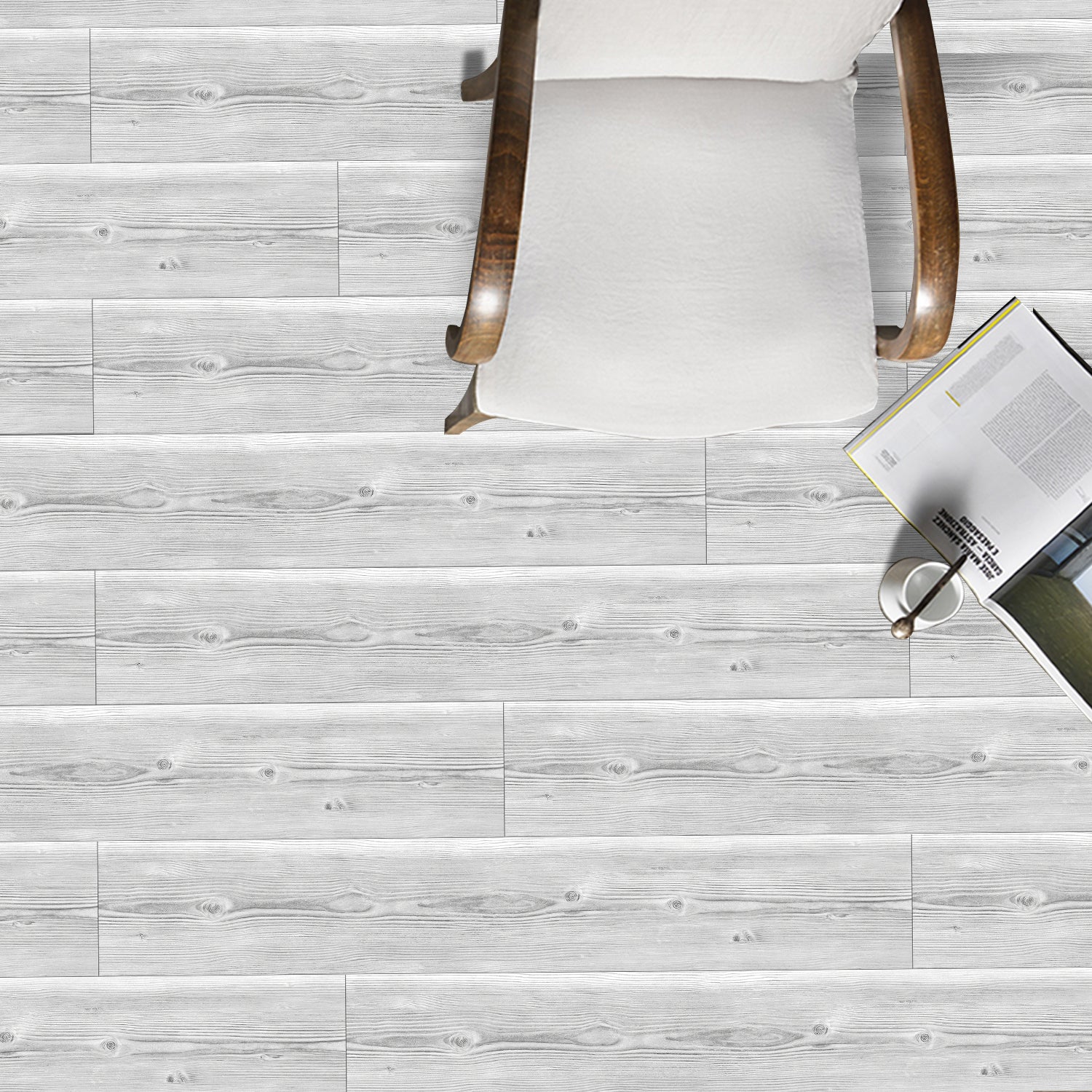 Waterproof Light Gray Andwhite Oak Wood Wallpaper for Floor Renovation Waterproof Light Gray Andwhite Oak Wood Wallpaper for Floor Renovation