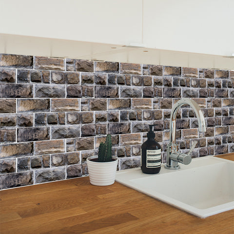 Dark Brown Splicing Marble Texture Floor Stickers Peel and Stick Dark Brown Splicing Marble Texture Floor Stickers Peel and Stick