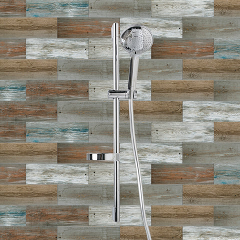 Multi-Color Rustic Wood Panel Wallpaper Multi-Color Rustic Wood Panel Wallpaper