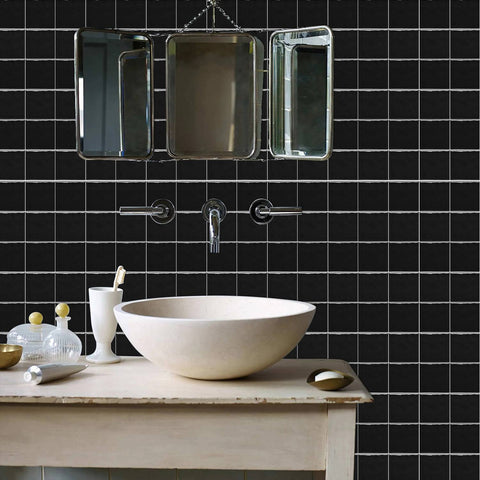 Garros Black Provence Wall Stickers Waterproof Peel and Stick Wall Tiles for Kitchen, Bathroom, and Home Decor Garros Black Provence Wall Stickers Waterproof Peel and Stick Wall Tiles for Kitchen, Bathroom, and Home Decor