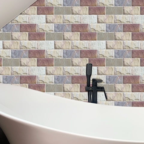 Light Beige Splicing Marble Texture Floor Stickers Peel and Stick Light Beige Splicing Marble Texture Floor Stickers Peel and Stick