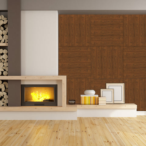 Thicken Vibrant  Cherry Red Wood Wallpaper for Living Room Thicken Vibrant  Cherry Red Wood Wallpaper for Living Room