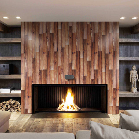 Warm Brown Wood Paneling Wallpaper for Living Room Warm Brown Wood Paneling Wallpaper for Living Room
