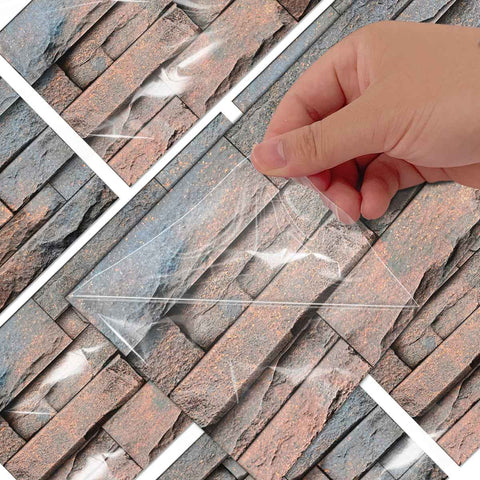 Gray and White Stone Wall Stickers Waterproof Tile Stickers for Kitchen Backsplash and Bathroom Gray and White Stone Wall Stickers Waterproof Tile Stickers for Kitchen Backsplash and Bathroom