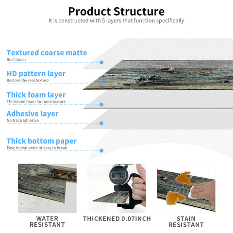 Rustic Blue-Gray Wood Grain Wallpaper Rustic Blue-Gray Wood Grain Wallpaper