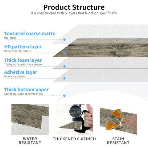 Thicken Light Brown Driftwood Wallpaper Thicken Light Brown Driftwood Wallpaper