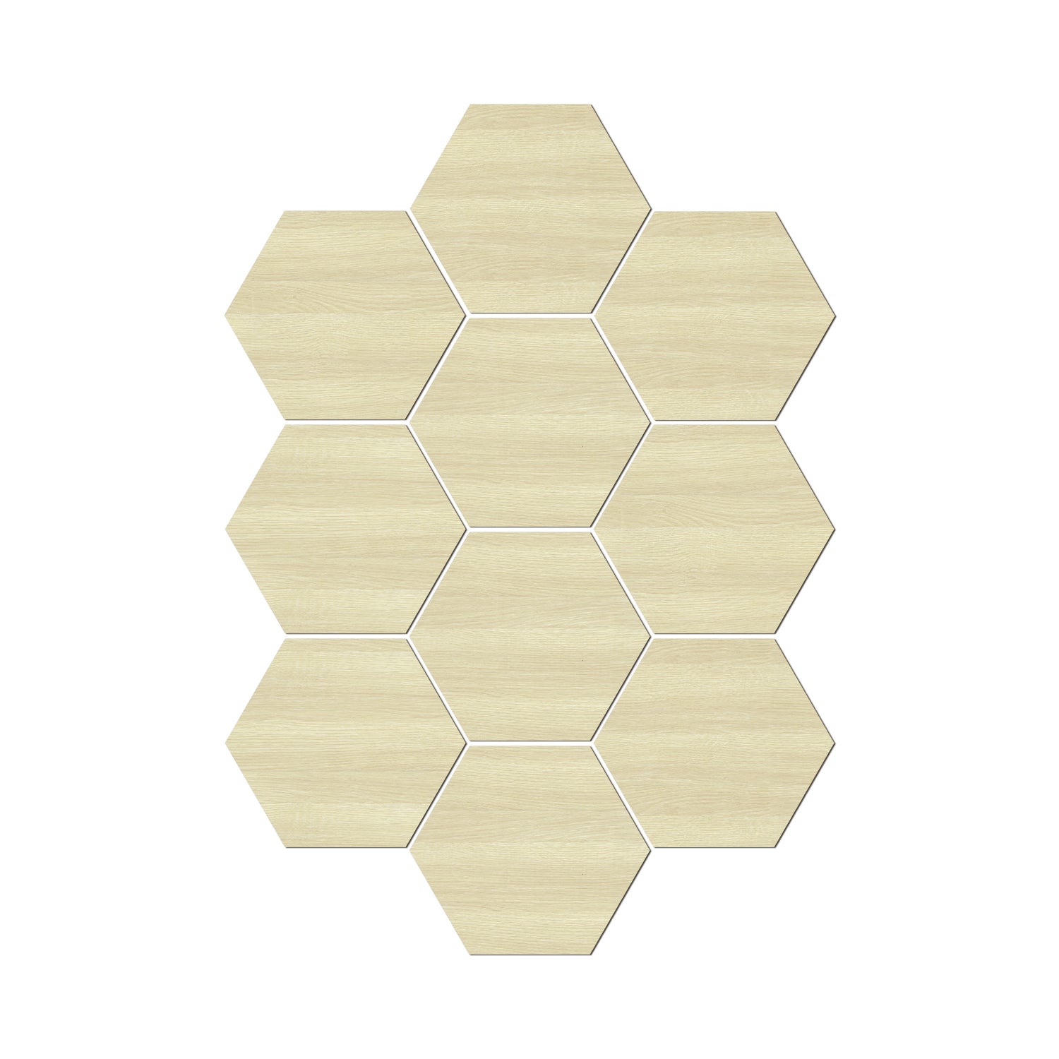 Self Adhesive Pale Cream Oak Hexagonal Wood Wallpaper Self Adhesive Pale Cream Oak Hexagonal Wood Wallpaper