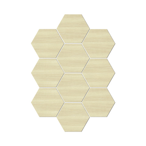 Self Adhesive Pale Cream Oak Hexagonal Wood Wallpaper Self Adhesive Pale Cream Oak Hexagonal Wood Wallpaper