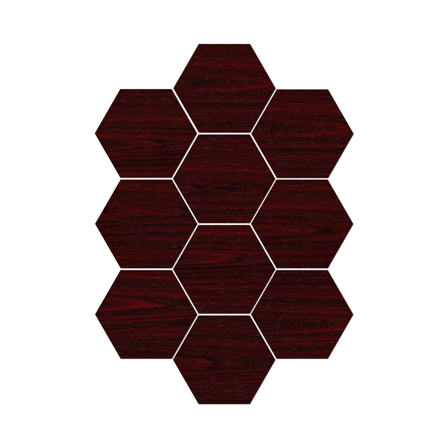 Self Adhesive Deep Red Mahogany Hexagonal Wood Looking Wallpaper Self Adhesive Deep Red Mahogany Hexagonal Wood Looking Wallpaper