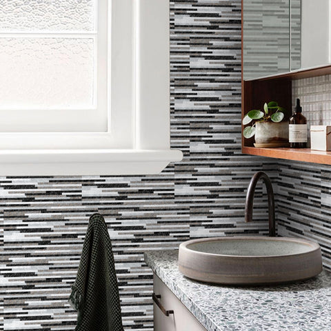 Light Grey Marble Textured Floor Stickers Elegant Peel and Stick 6pcs Light Grey Marble Textured Floor Stickers Elegant Peel and Stick 6pcs