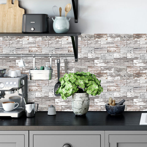 Soft Gray and White White Wood Wallpaper Splashback Soft Gray and White White Wood Wallpaper Splashback