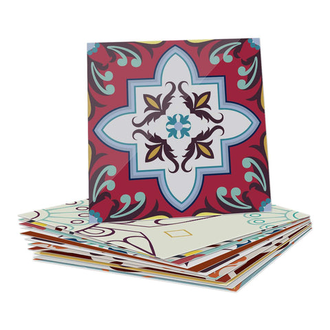 24pcs Floral Flower Wall Tile Paper Peel and Stick Removable Waterproof Wallpaper for Cabinet Kitchen Bathroom 24pcs Floral Flower Wall Tile Paper Peel and Stick Removable Waterproof Wallpaper for Cabinet Kitchen Bathroom