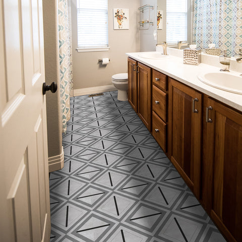 5 Pcs Peel and Stick Frosted Vinyl Floor Tiles Sticker for Kitchen Bathroom, Waterproof Backsplash Sticker Wall Tile Stickers, 12x12inch, Geometric Lines Marble 5 Pcs Peel and Stick Frosted Vinyl Floor Tiles Sticker for Kitchen Bathroom, Waterproof Backsplash Sticker Wall Tile Stickers, 12x12inch, Geometric Lines Marble