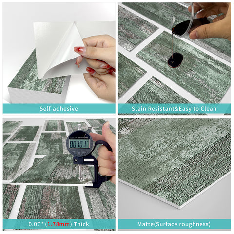 Thicken Turquoise Rustic Faux Wood Wallpaper Thicken Turquoise Rustic Faux Wood Wallpaper