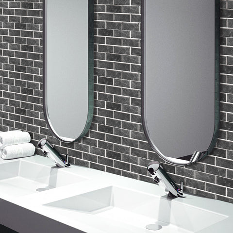 Grey Marble Textured Floor Stickers Warm Nature Peel and Stick 6pcs Grey Marble Textured Floor Stickers Warm Nature Peel and Stick 6pcs