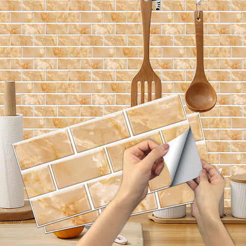 Light Yellow Marble Textured Floor Stickers Warm Peel and Stick 6pcs Light Yellow Marble Textured Floor Stickers Warm Peel and Stick 6pcs