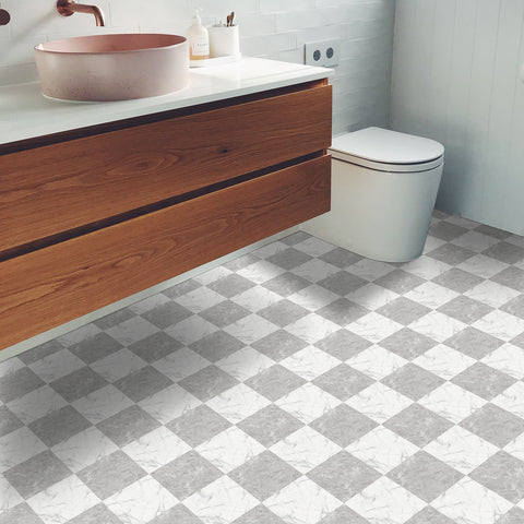 DIY Flooring for Kitchen, Dining Room, Bedrooms & Bathrooms, 12" x 12", Peel and Stick Floor Tile Black and White, (5pcs) DIY Flooring for Kitchen, Dining Room, Bedrooms & Bathrooms, 12" x 12", Peel and Stick Floor Tile Black and White, (5pcs)