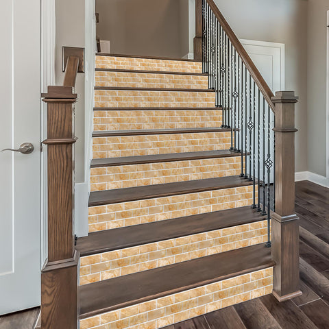 Light Yellow Marble Textured Floor Stickers Warm Peel and Stick 6pcs Light Yellow Marble Textured Floor Stickers Warm Peel and Stick 6pcs