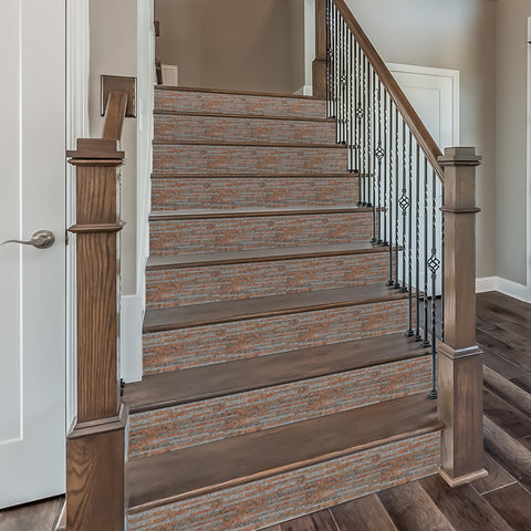 Dark Brown Annulus Marble Textured Floor Stickers Rustic Peel and Stick 6pcs Dark Brown Annulus Marble Textured Floor Stickers Rustic Peel and Stick 6pcs