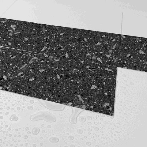 Midnight Black Terrazzo Peel and Stick Tile Stickers for Kitchen Backsplash and Bathroom Midnight Black Terrazzo Peel and Stick Tile Stickers for Kitchen Backsplash and Bathroom