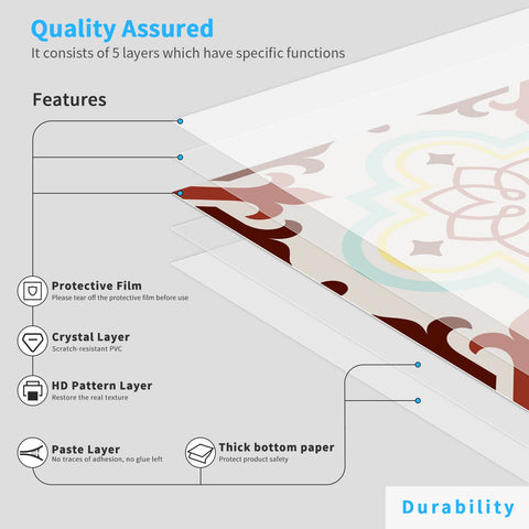 24pcs Floral Flower Wall Tile Paper Peel and Stick Removable Waterproof Wallpaper for Cabinet Kitchen Bathroom 24pcs Floral Flower Wall Tile Paper Peel and Stick Removable Waterproof Wallpaper for Cabinet Kitchen Bathroom