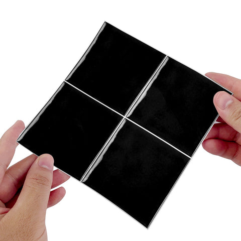 Garros Black Provence Wall Stickers Waterproof Peel and Stick Wall Tiles for Kitchen, Bathroom, and Home Decor Garros Black Provence Wall Stickers Waterproof Peel and Stick Wall Tiles for Kitchen, Bathroom, and Home Decor