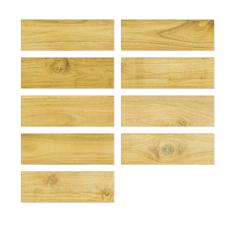 Khaki Wood Grain Textured Peel and Stick Wallpaper 9pcs Khaki Wood Grain Textured Peel and Stick Wallpaper 9pcs