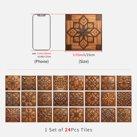 Warm Honey Oak 3d Wood Wallpaper Size-6"×6" 15cm×15cm Warm Honey Oak 3d Wood Wallpaper Size-6"×6" 15cm×15cm
