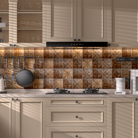 Deep Brown Floral 3d Wood Wallpaper Self-Adhesive For Kitchen Decoration Deep Brown Floral 3d Wood Wallpaper Self-Adhesive For Kitchen Decoration