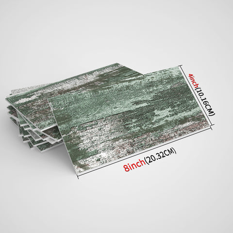 Turquoise Rustic Faux Wood Wallpaper Size-4"×8" 10cm×20cm Turquoise Rustic Faux Wood Wallpaper Size-4"×8" 10cm×20cm