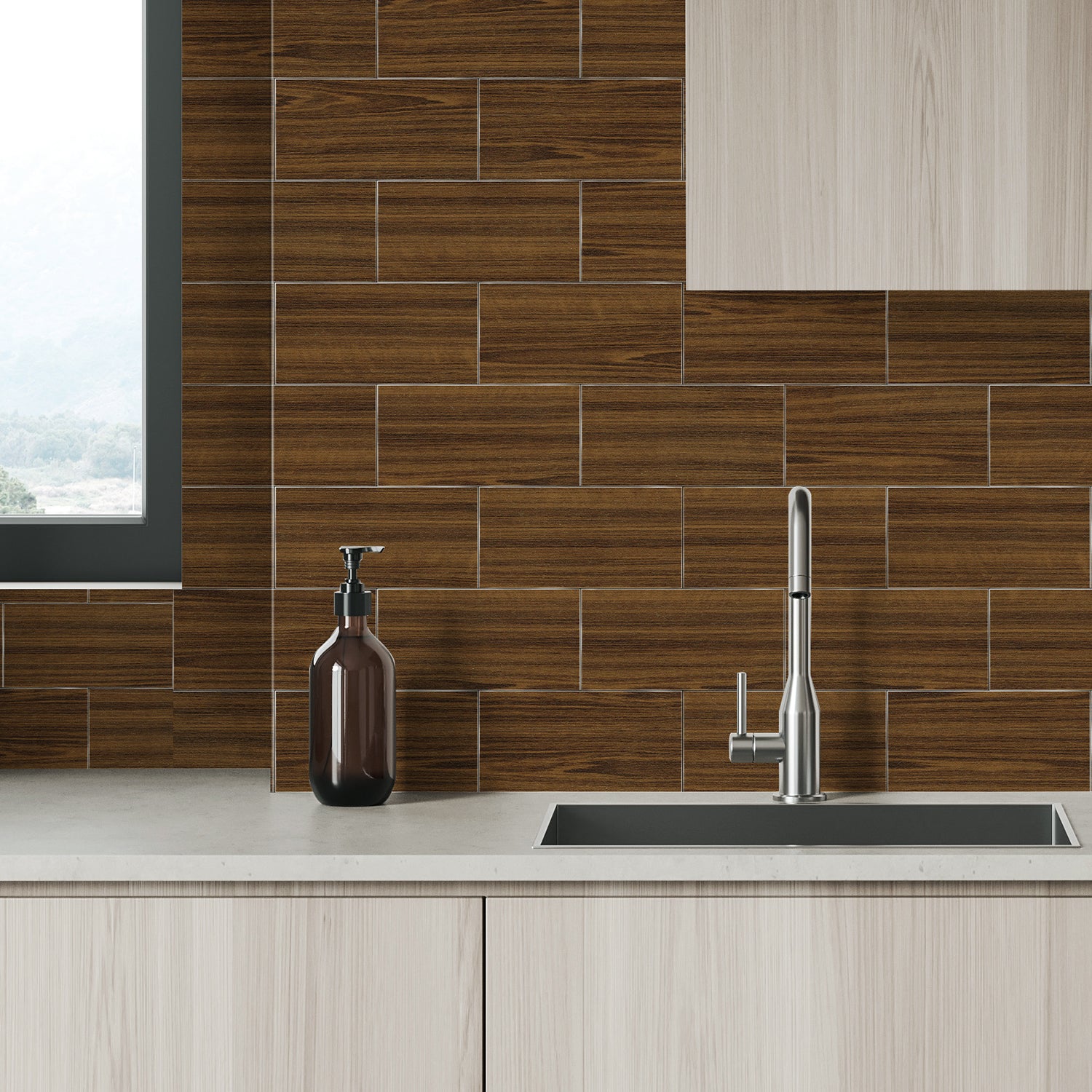 Waterproof Classic Teak Wood Wallpaper Peel and Stick Waterproof Classic Teak Wood Wallpaper Peel and Stick