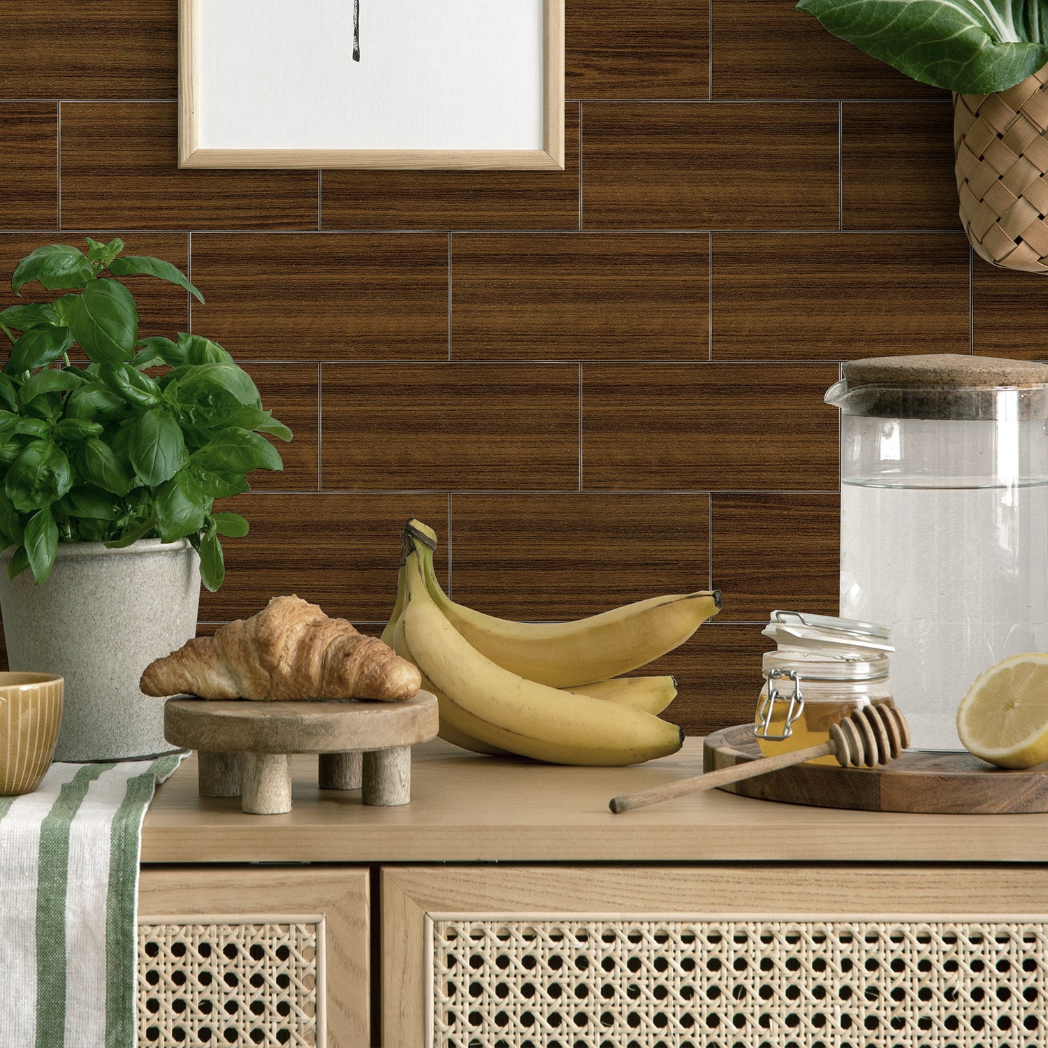 Classic Teak Wood Wallpaper Peel and Stick for Kitchen Remodeling Classic Teak Wood Wallpaper Peel and Stick for Kitchen Remodeling