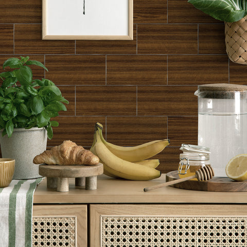 Classic Teak Wood Wallpaper Peel and Stick for Kitchen Remodeling Classic Teak Wood Wallpaper Peel and Stick for Kitchen Remodeling