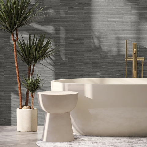 Waterproof PVC Grey Composite Wood Wallpaper Waterproof PVC Grey Composite Wood Wallpaper