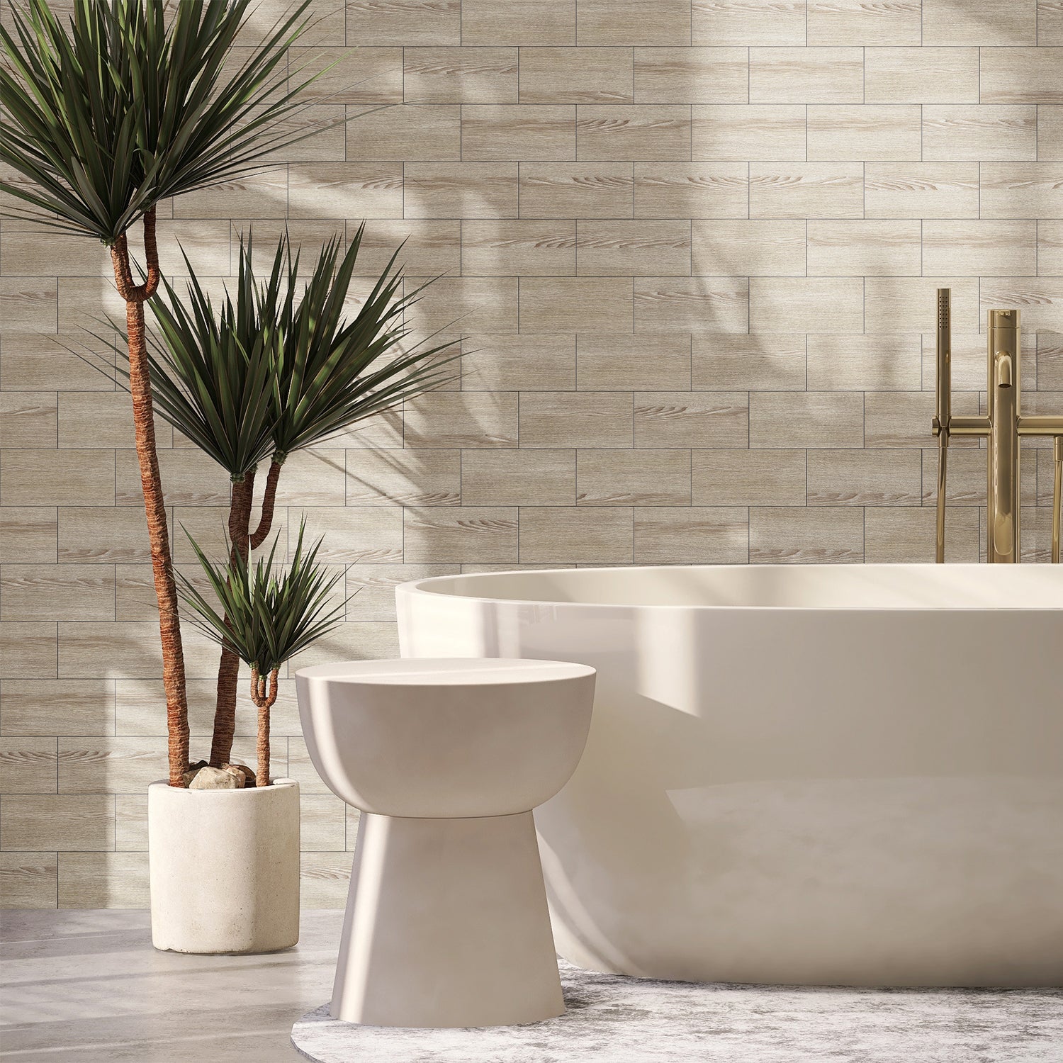 Waterproof Light Oak Rustic Wood Wallpaper for Bathroom Wall Waterproof Light Oak Rustic Wood Wallpaper for Bathroom Wall